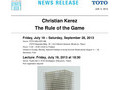 Christian Kerez The Rule of the Game