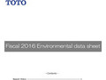Fiscal 2016 Environmental data sheet